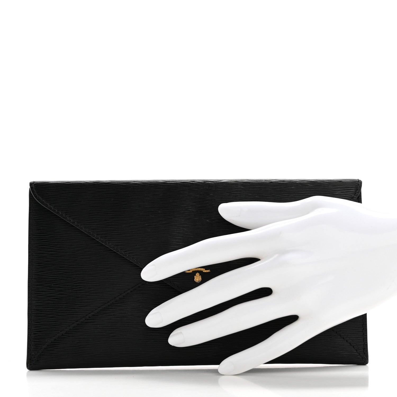 Prada Vitello Move Envelope Wallet Black 2 of 10