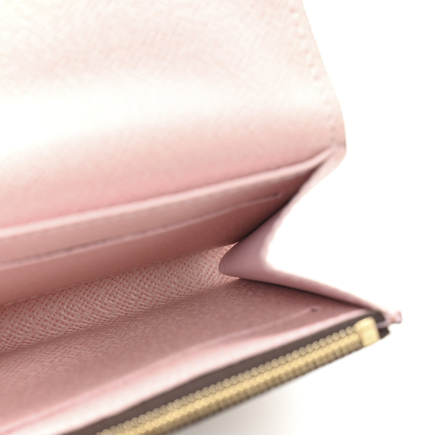Damier Ebene Rosalie Coin Purse Rose Ballerine