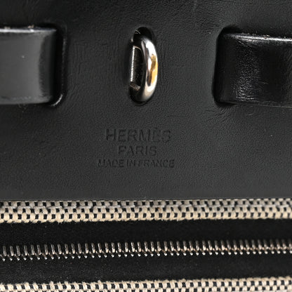Hermes Toile H Berline Vache Hunter Herbag Zip PM 31 Bleu Saphir Black 7 of 11