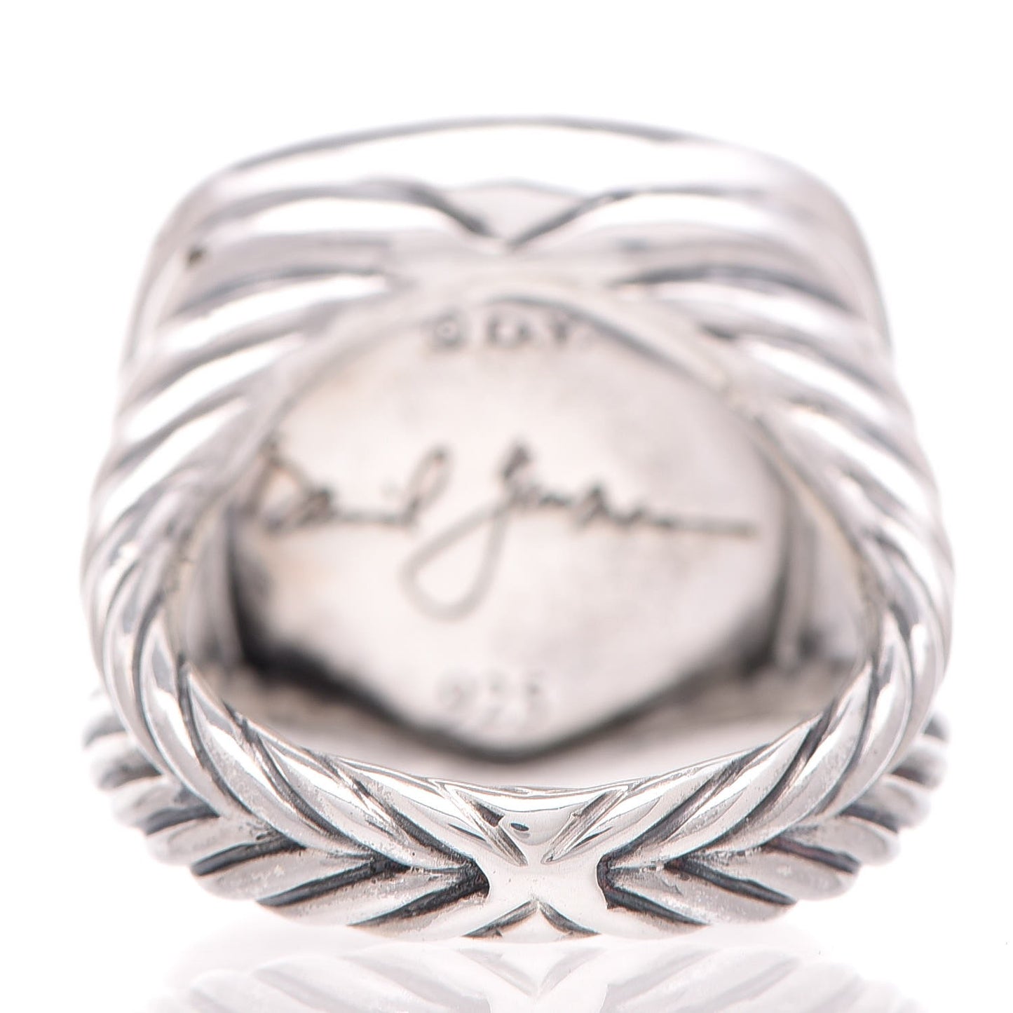 Sterling Silver Diamond Labradorite 17mm Albion Ring 54 7