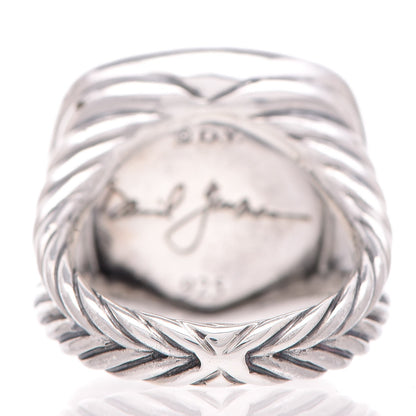 David Yurman Sterling Silver Diamond Labradorite 17mm Albion Ring 54 7 5 of 6