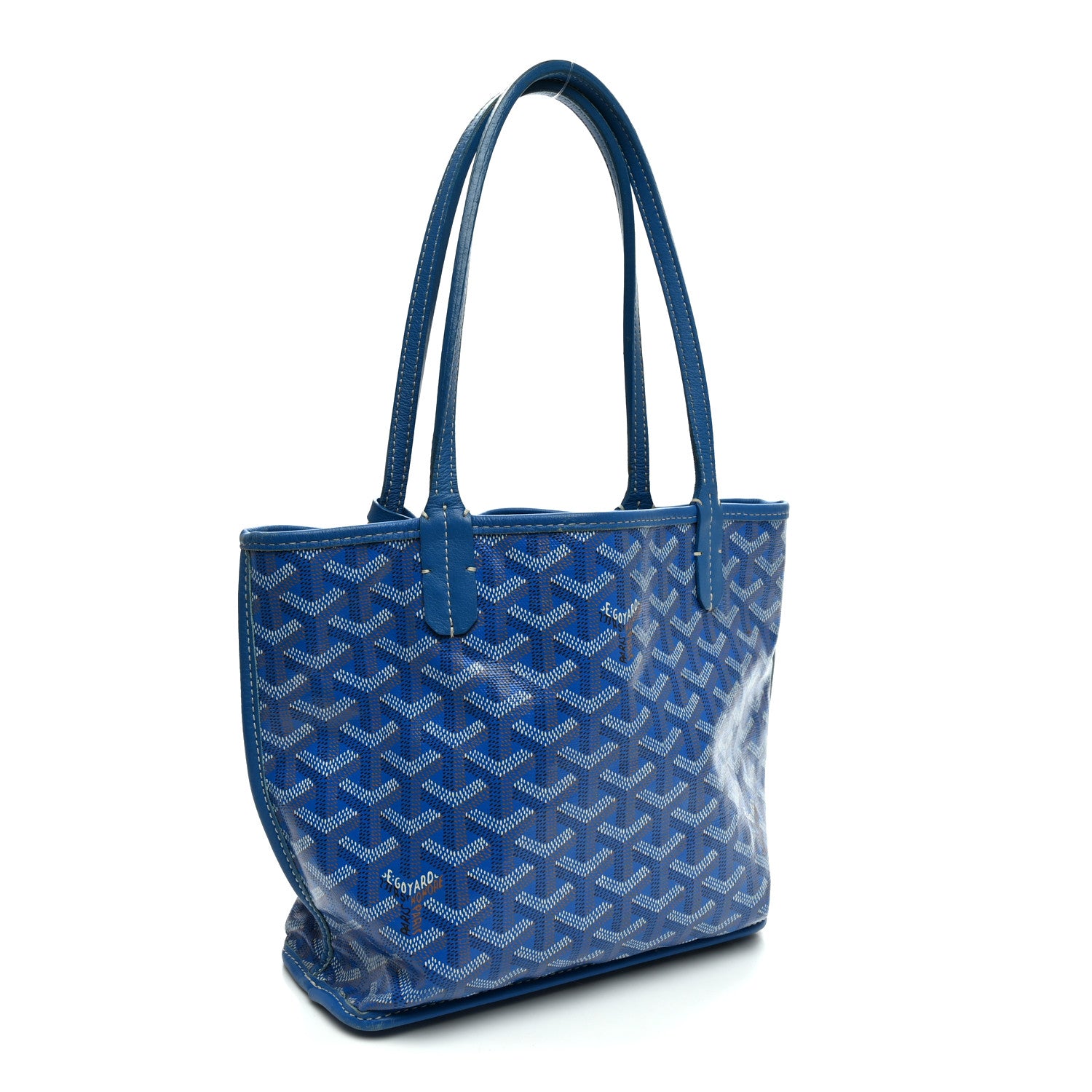 Goyard Goyardine Reversible Mini Anjou Sky Blue 6 of 19