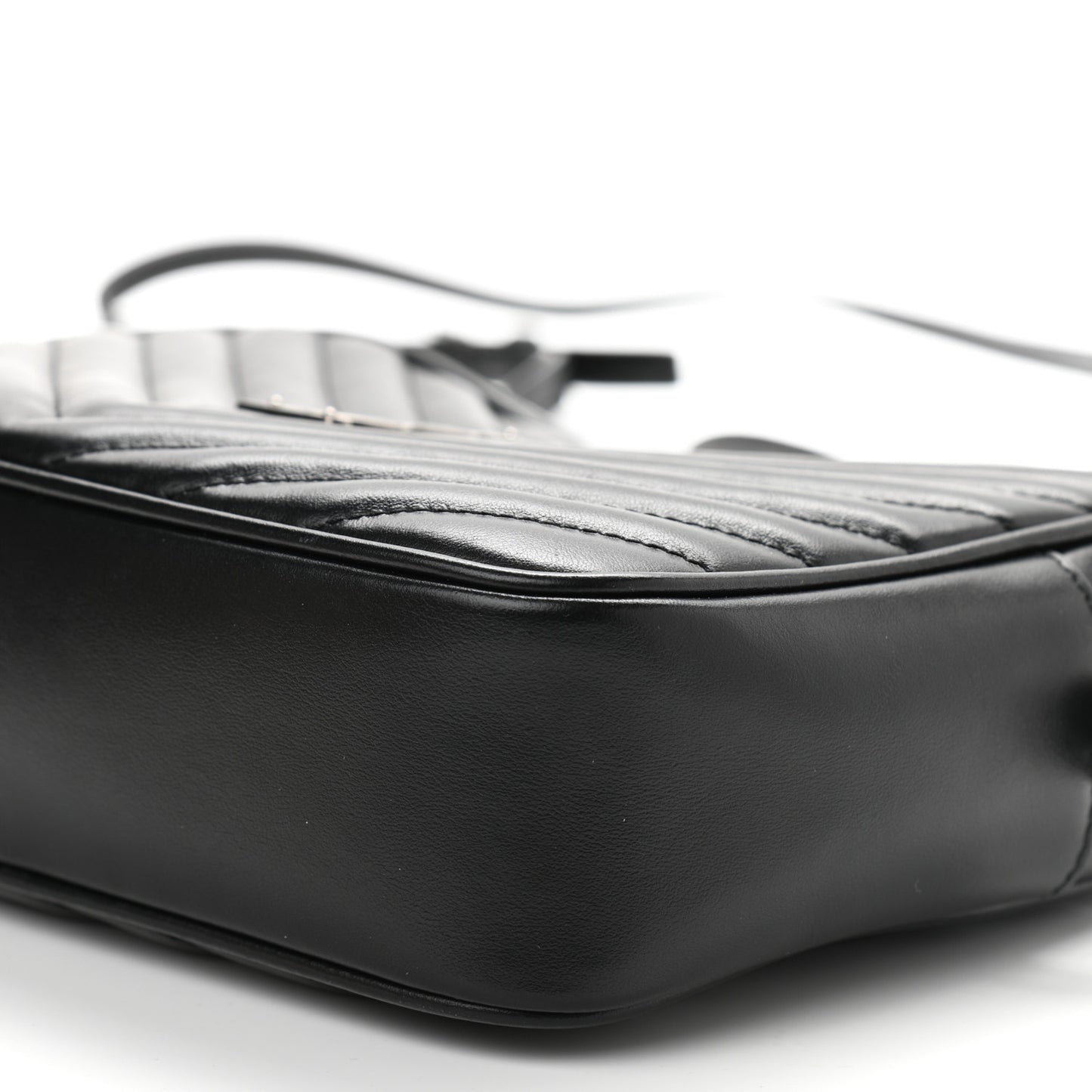 Calfskin Matelasse Monogram Lou Camera Bag Black
