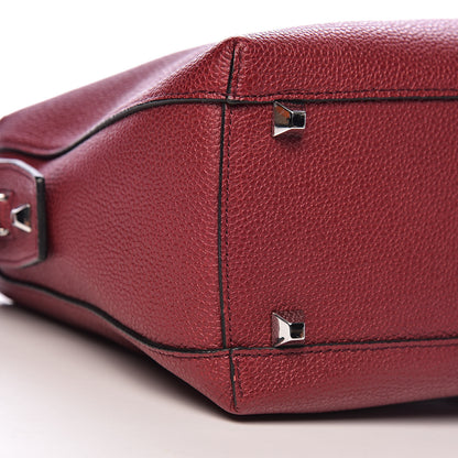 MCM Grained Calfskin Medium Ella Boston Sash Burgundy 9 of 12