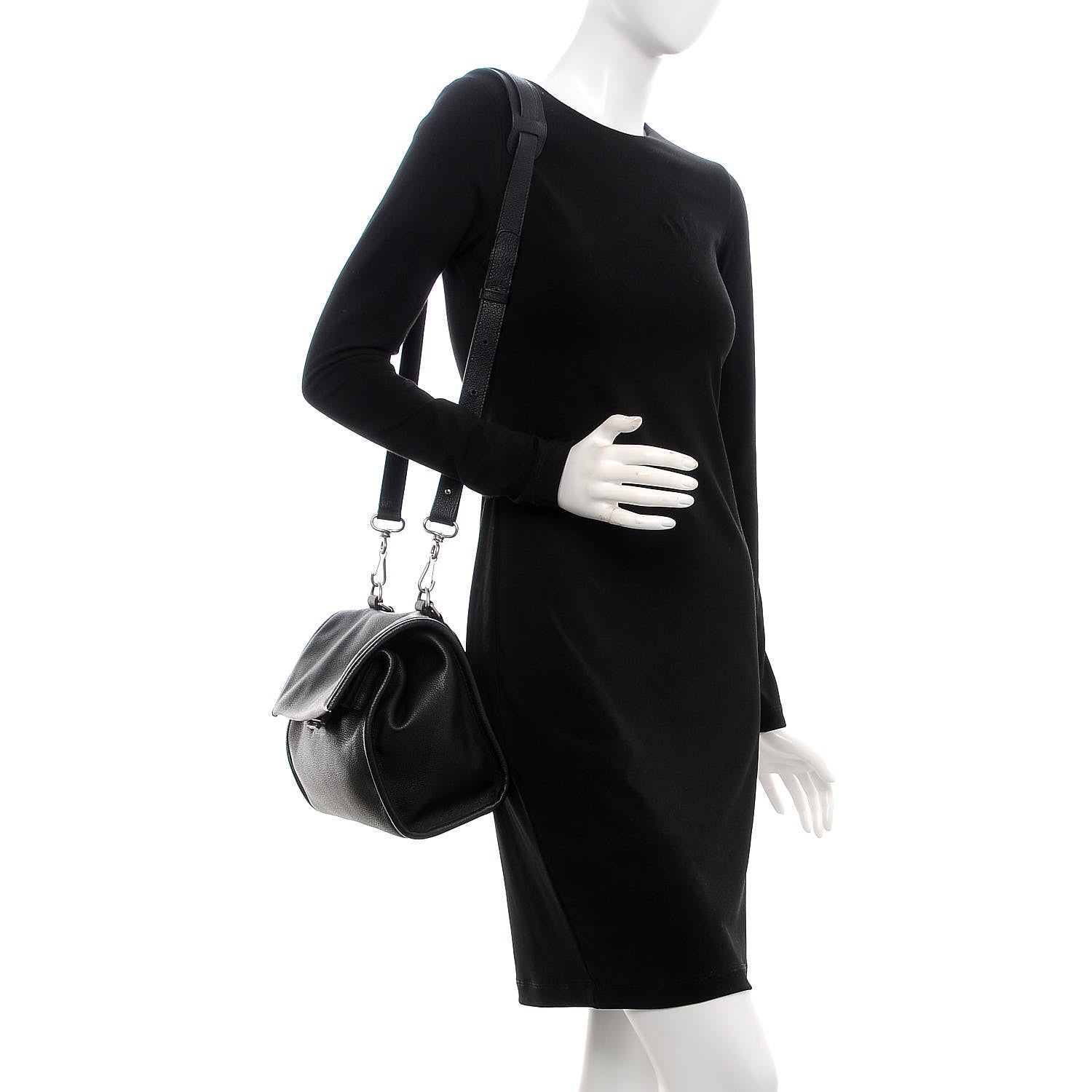 Balenciaga Veau Grana Small Tool Satchel Black 2 of 7