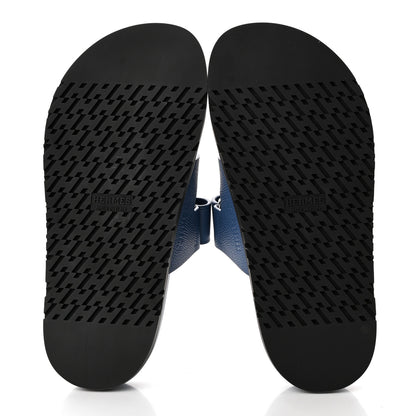 Hermes Epsom Womens Chypre Sandals 35 Bleu Bleuet 5 of 9