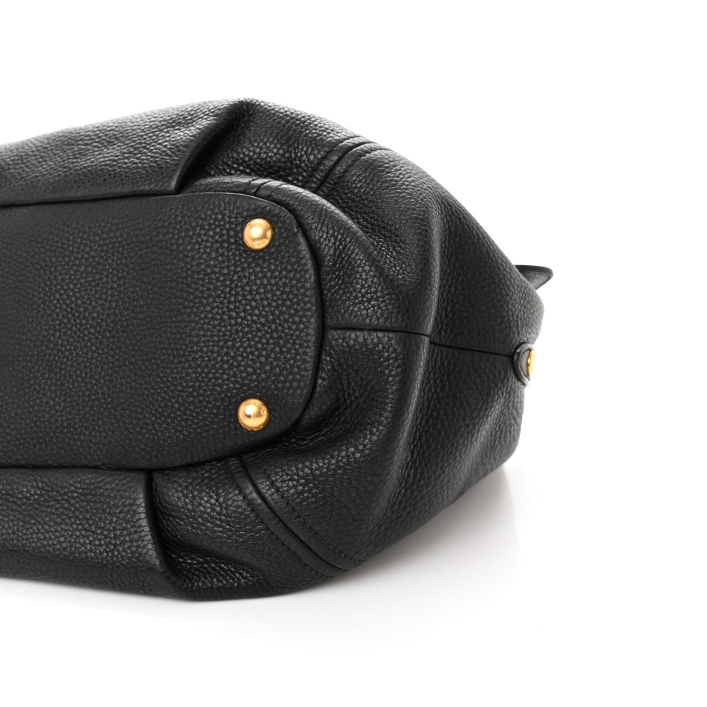 Vitello Daino Shoulder Bag Black