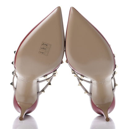 Valentino Garavani Calfskin Rockstud 90mm Cage Mules 39.5 Rosso Valentino Poudre 7 of 11