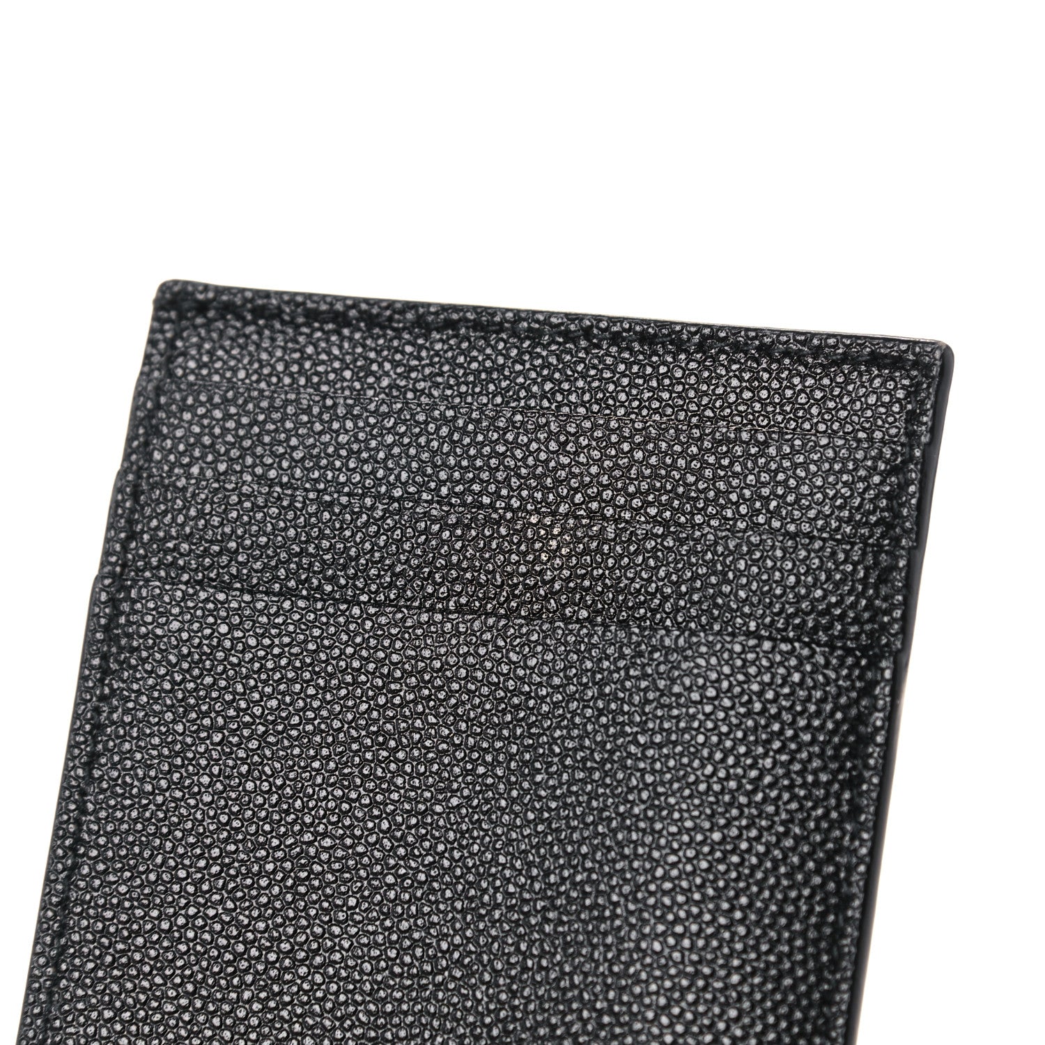 Saint Laurent Grain De Poudre Uptown Chain Wallet Black 14 of 16