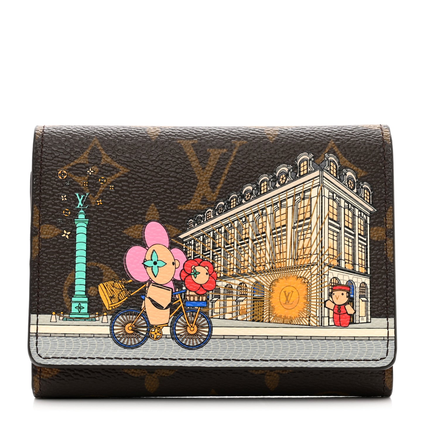 Monogram 2022 Christmas Animation Paris Victorine Wallet Pink