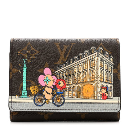 Louis Vuitton Monogram 2022 Christmas Animation Paris Victorine Wallet Pink 1 of 7