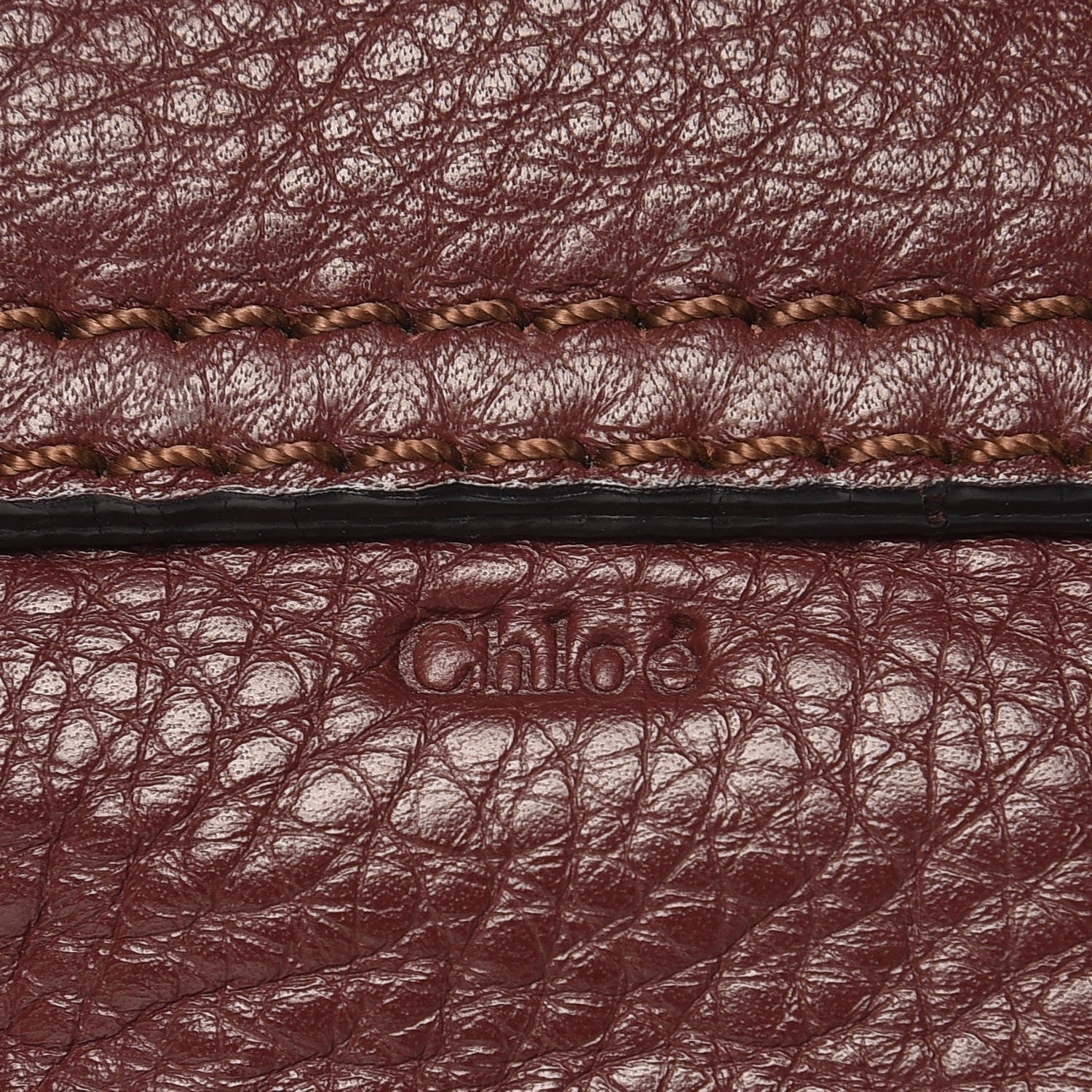 Chloe Calfskin Marcie Pochette Crossbody Bag Wine Purple 8 of 10