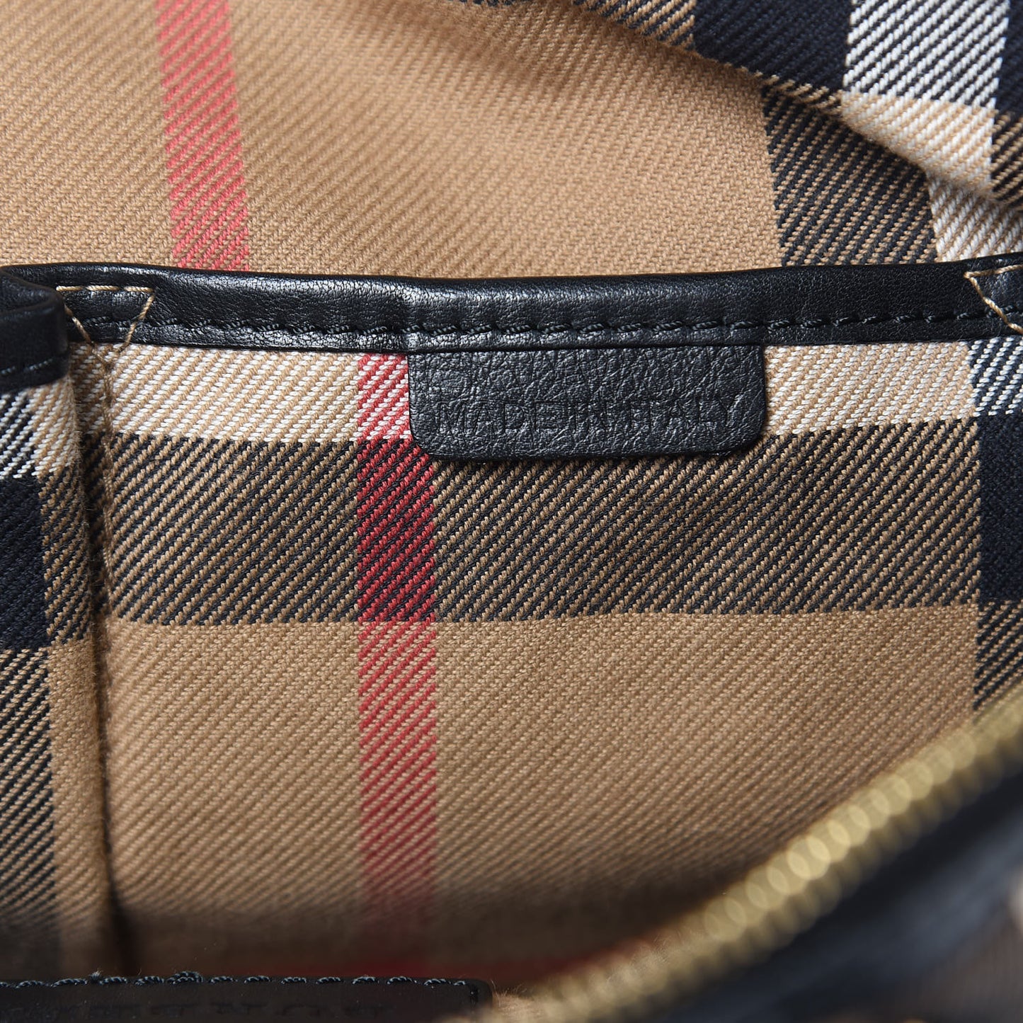 Calfskin House Check Small Salisbury Tote Black