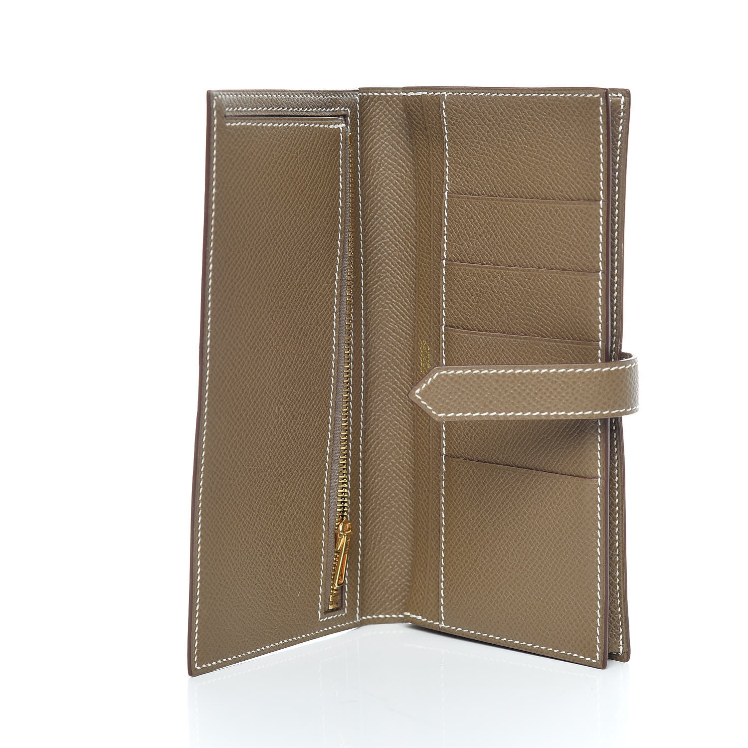 Hermes Epsom Bearn Gusset Wallet Etoupe 5 of 7