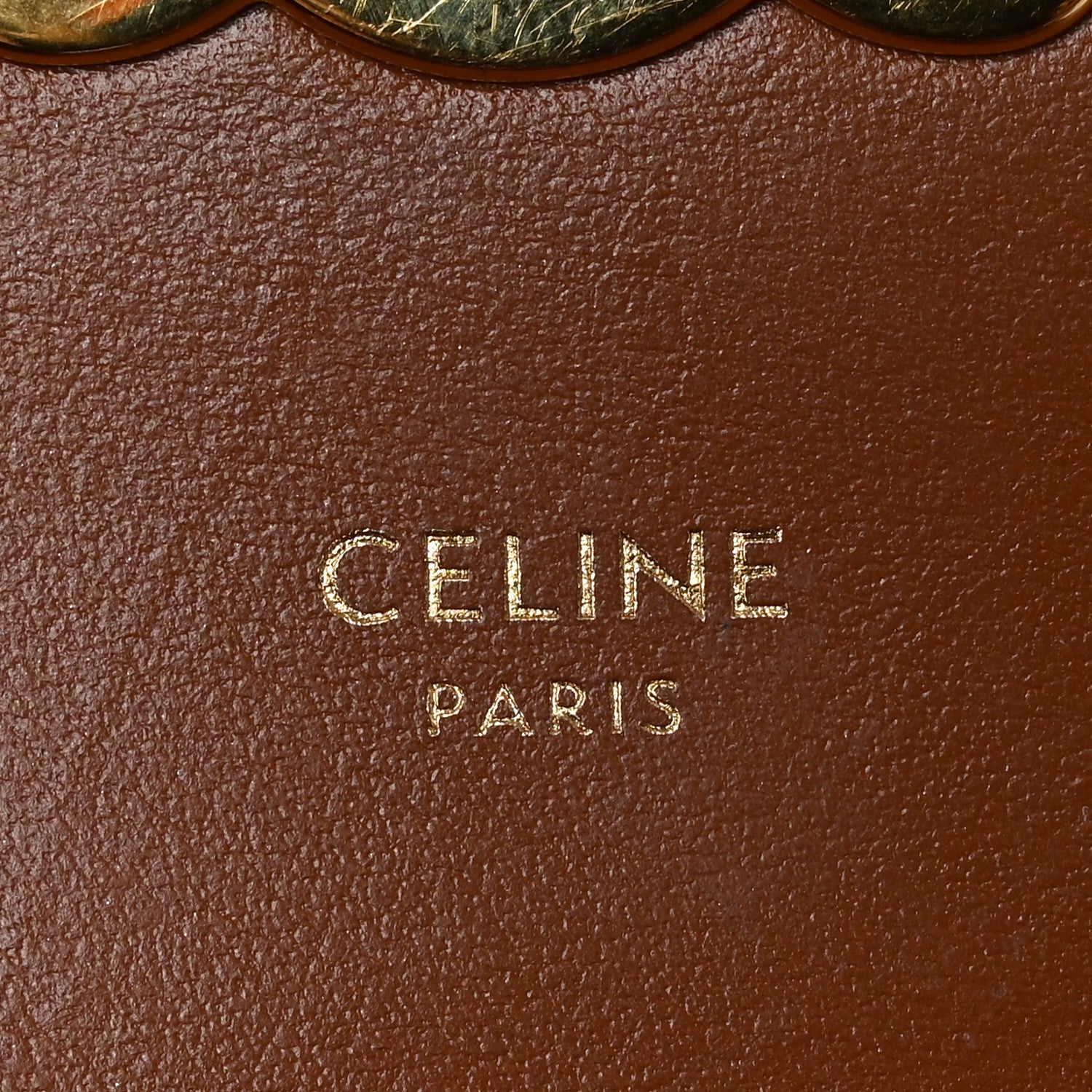 Celine Canvas Leopard Small Triomphe Wallet Tan 6 of 7