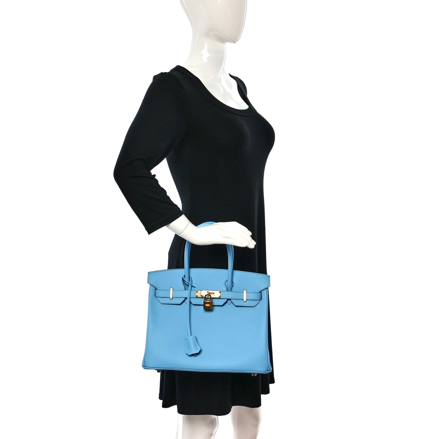 Hermes Epsom Birkin 30 Celeste 2 of 10