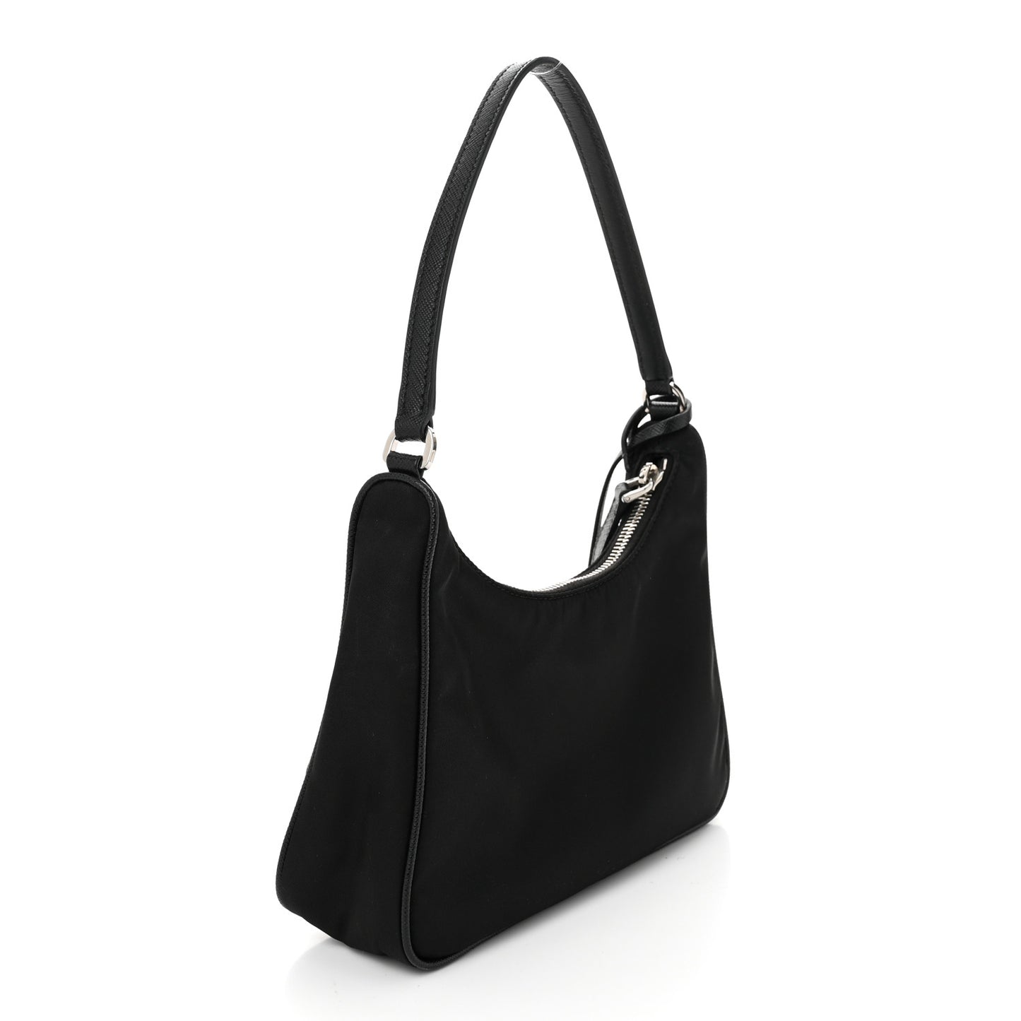 Tessuto Nylon Saffiano Mini Re-Edition 2005 Bag Black