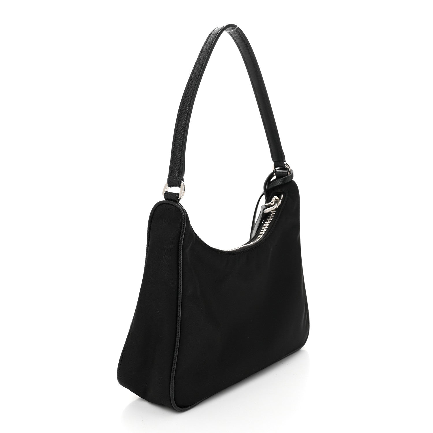 Prada Tessuto Nylon Saffiano Mini Re-Edition 2005 Bag Black 3 of 11