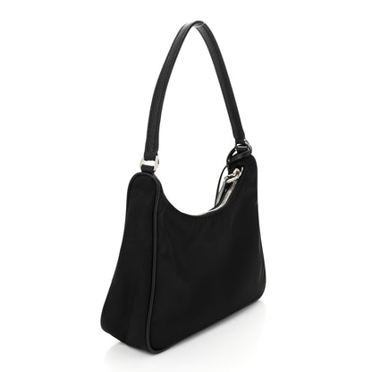Prada Tessuto Nylon Saffiano Mini Re-Edition 2005 Bag Black 3 of 11