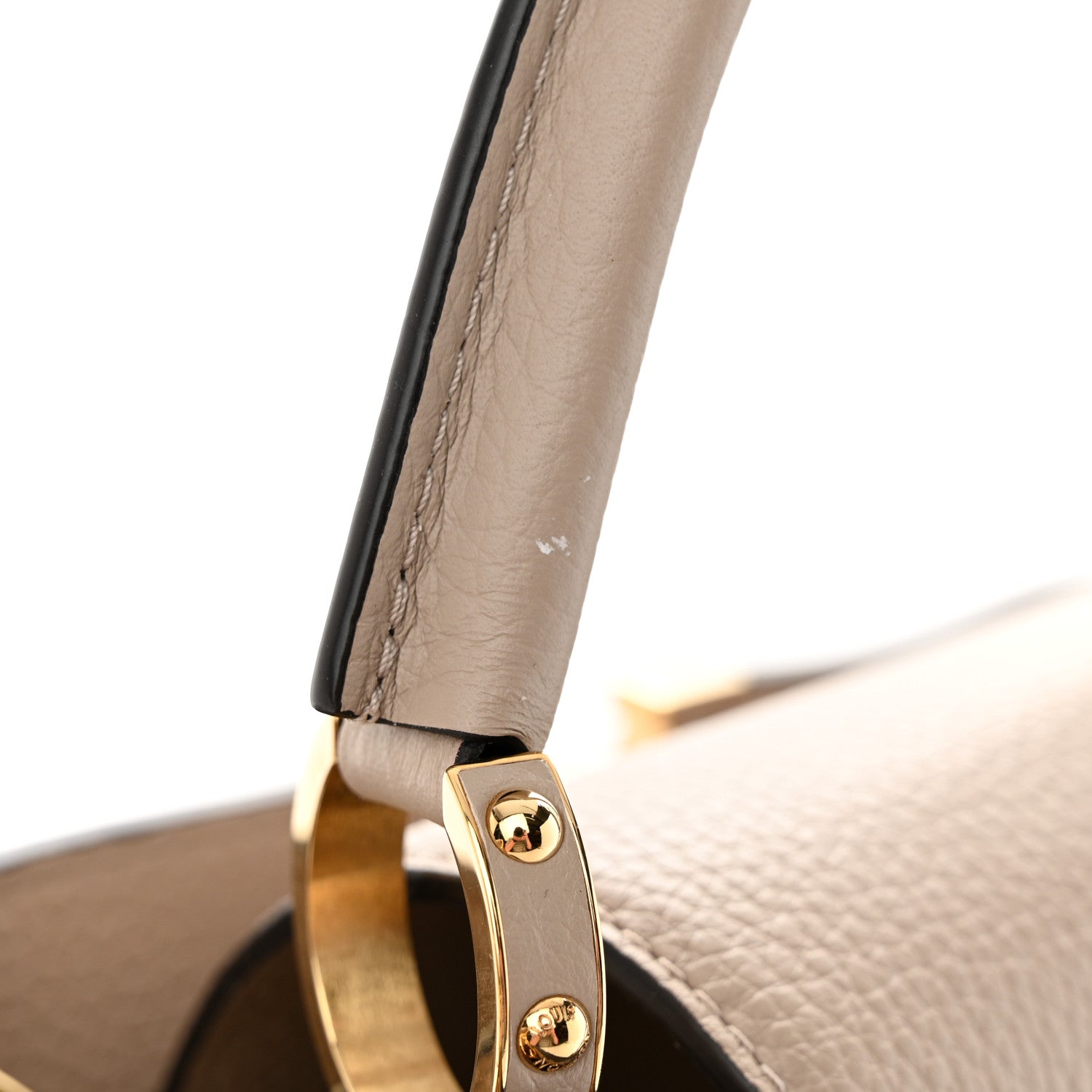 Louis Vuitton Taurillon Capucines PM Galet 10 of 12