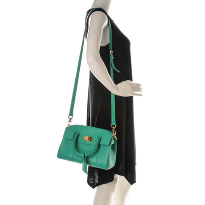 Mulberry Classic Grain Small Bayswater Satchel Aqua Green 2 of 7