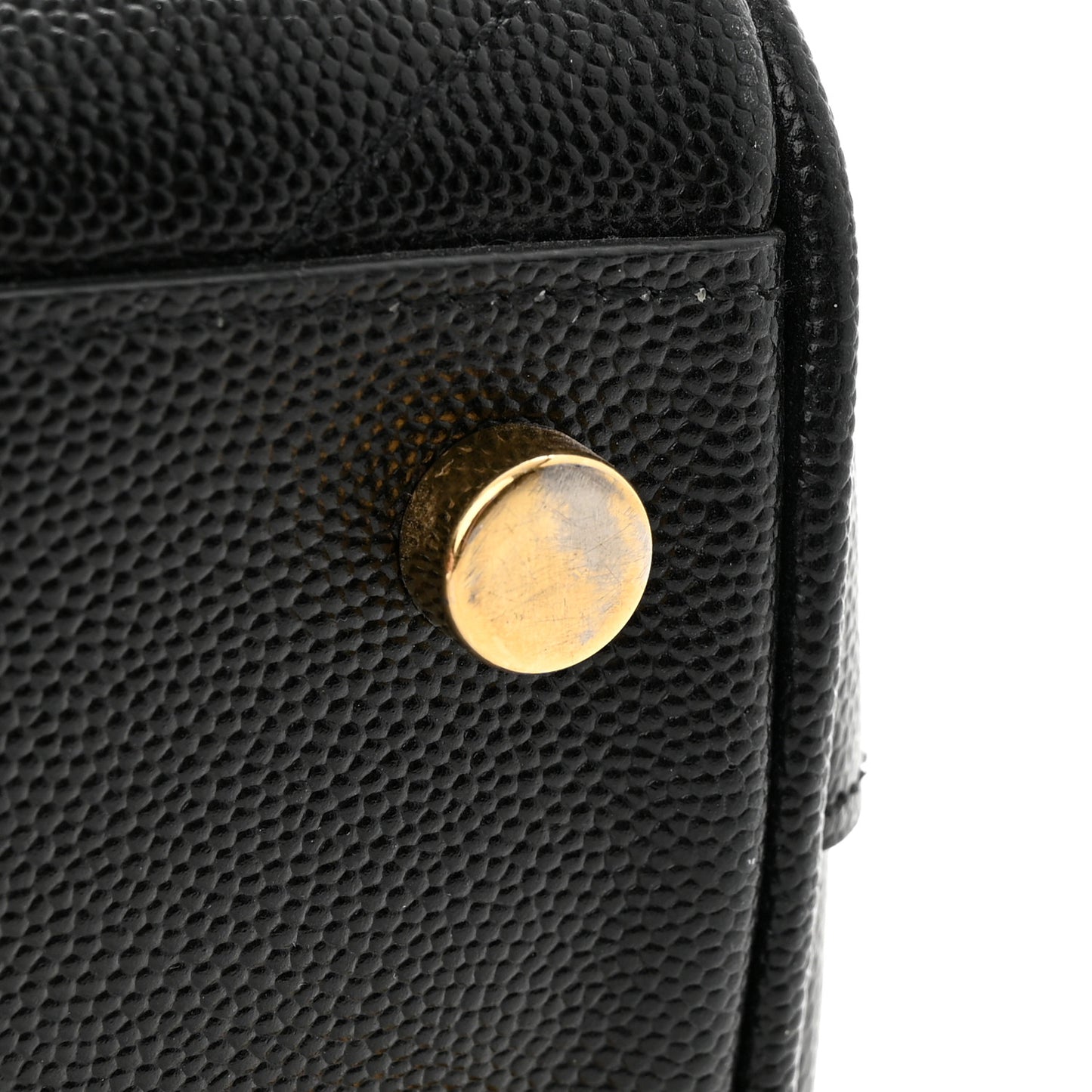 Grain De Poudre Matelasse Chevron Monogram Shopping Bag Black