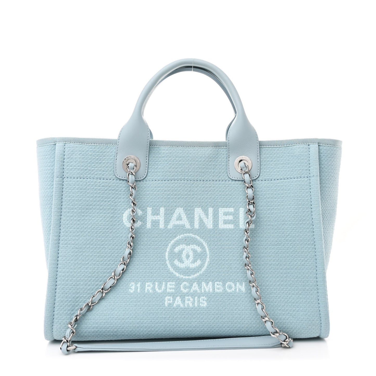 Mixed Fibers Small Deauville Tote Light Blue