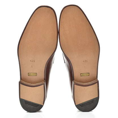 Gucci Calfskin Mens Horsebit Loafers 42.5 Brown 5 of 10
