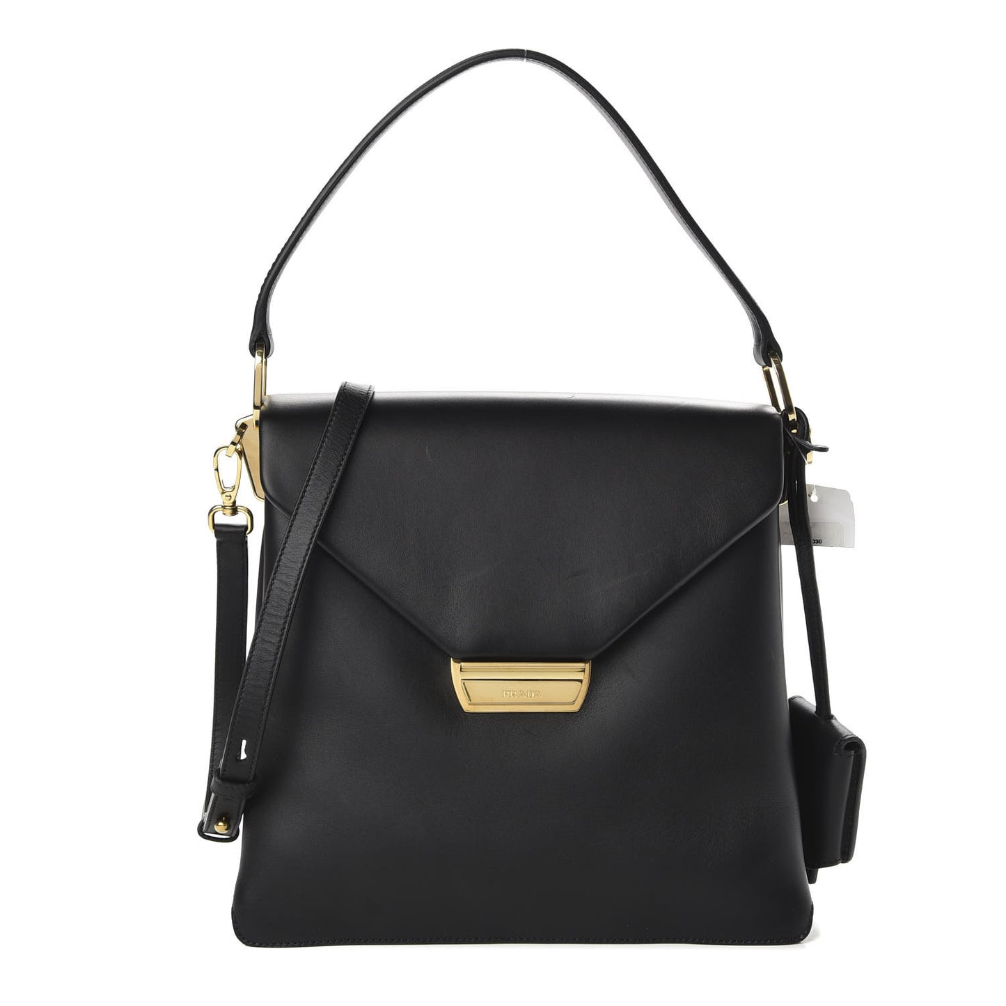 New Calfskin Medium Ingrid Top Handle Bag Black