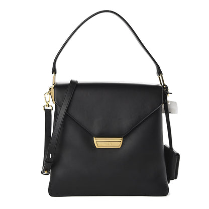 Prada New Calfskin Medium Ingrid Top Handle Bag Black 1 of 9