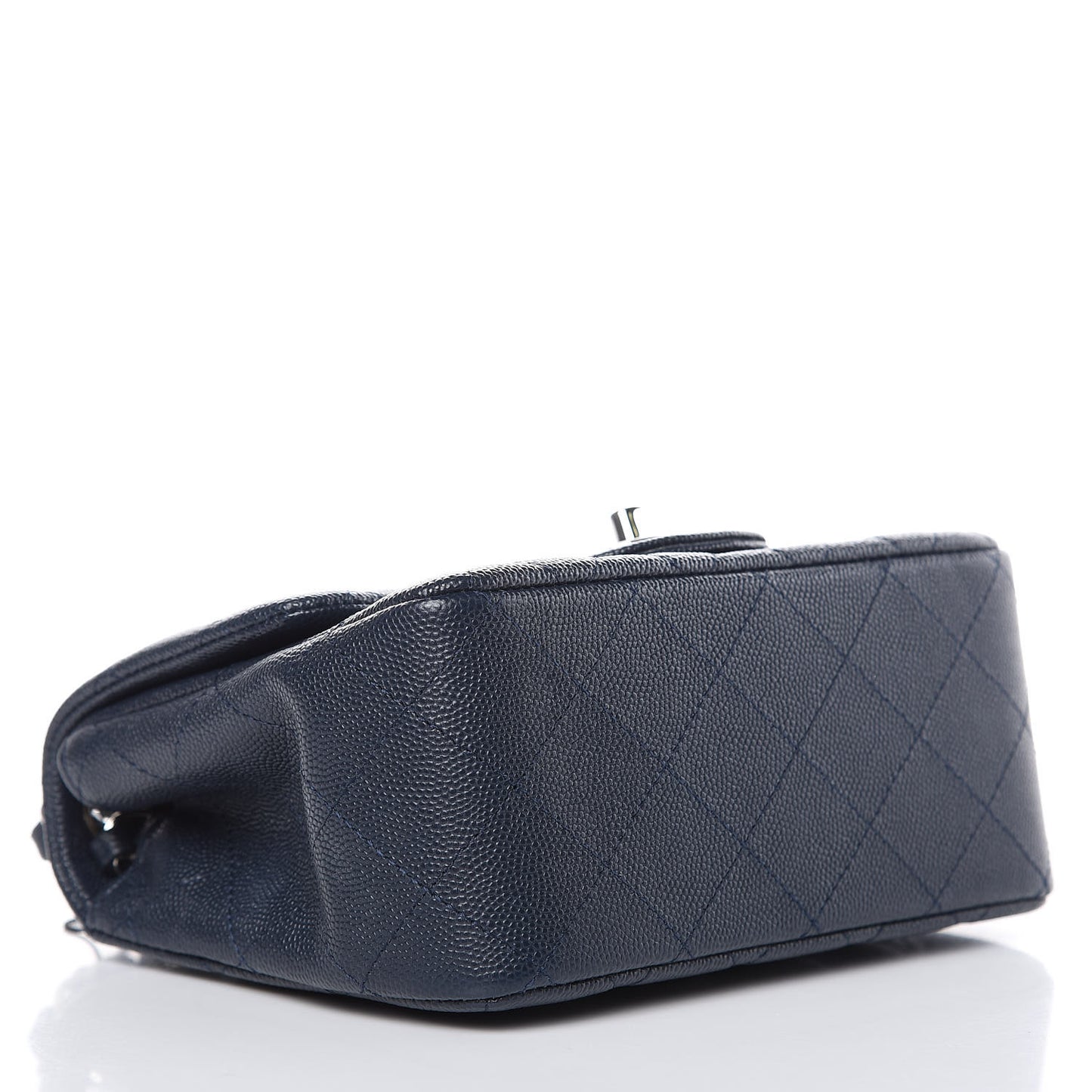 Caviar Quilted Mini Square Flap Navy
