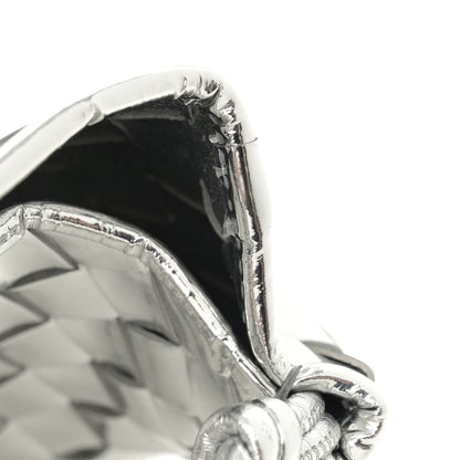 Bottega Veneta Mirror Laminated Nappa Intrecciato Sardine Bag Silver 11 of 11