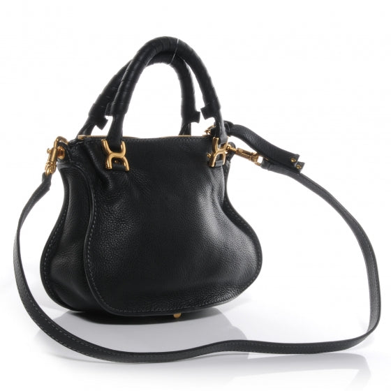 Chloe Calfskin Mini Marcie Satchel Black 3 of 9