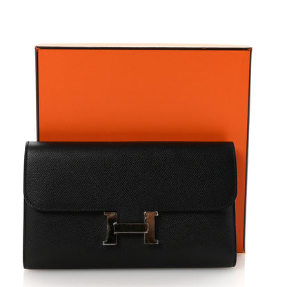 Hermes Epsom Constance Long Wallet Black 7 of 7