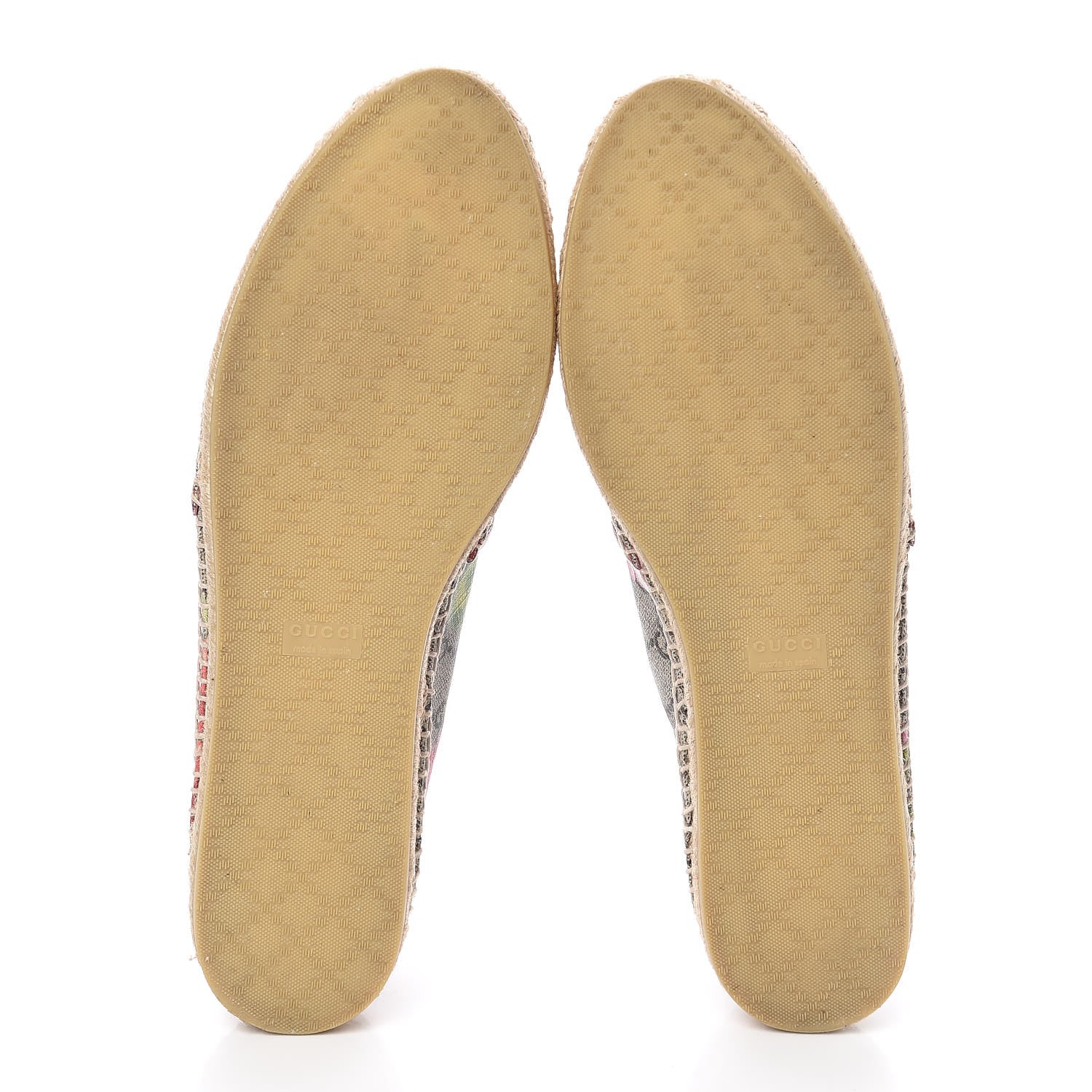 Gucci GG Supreme Monogram Blooms Espadrilles 42 Beige Multicolor Dry Rose 8 of 9