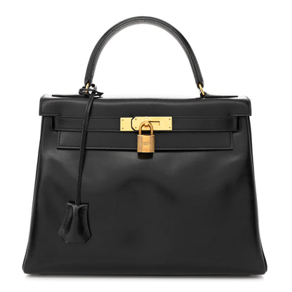 Hermes Box Kelly Retourne 28 Black 1 of 12