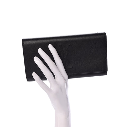 Saint Laurent Goatskin Monogram Classic Flap Wallet Black 2 of 6