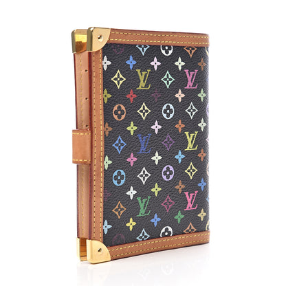 Louis Vuitton Monogram Multicolor Small Ring Agenda Cover Black 2 of 8