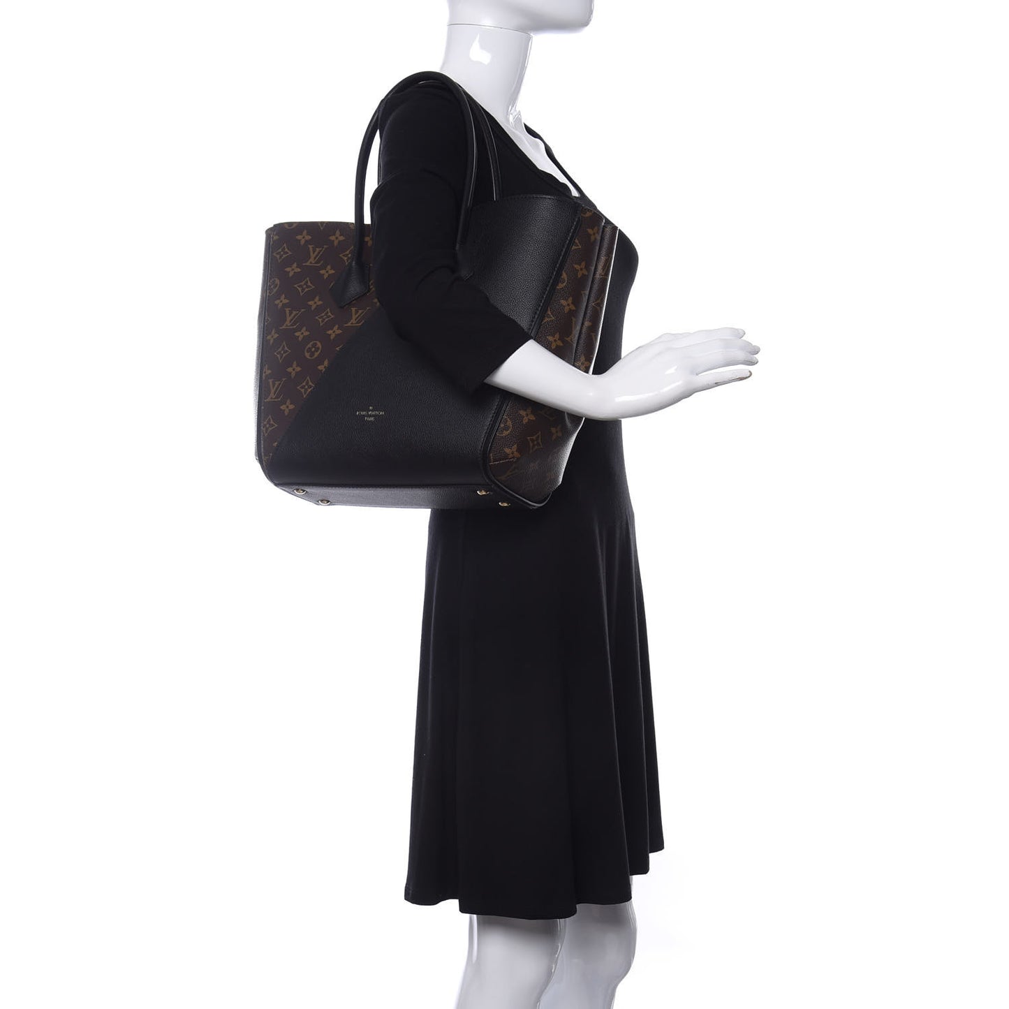 Calfskin Monogram Kimono Tote Black