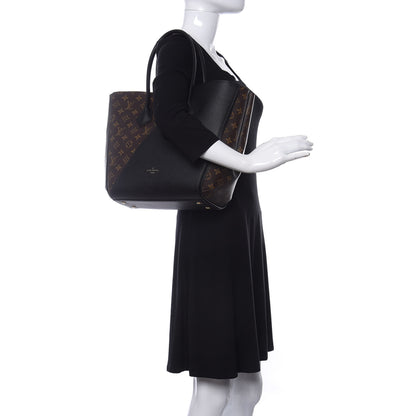 Louis Vuitton Calfskin Monogram Kimono Tote Black 2 of 11