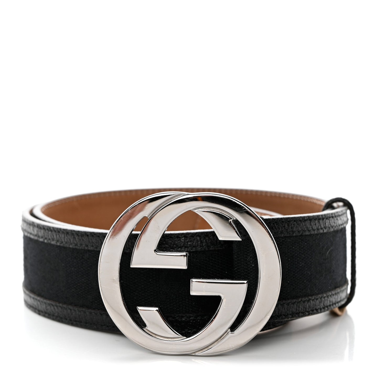 Canvas Interlocking G Belt 85 34 Black