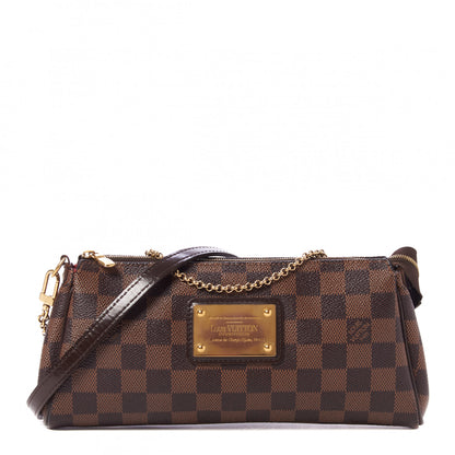 Louis Vuitton Damier Ebene Eva Clutch 1 of 8