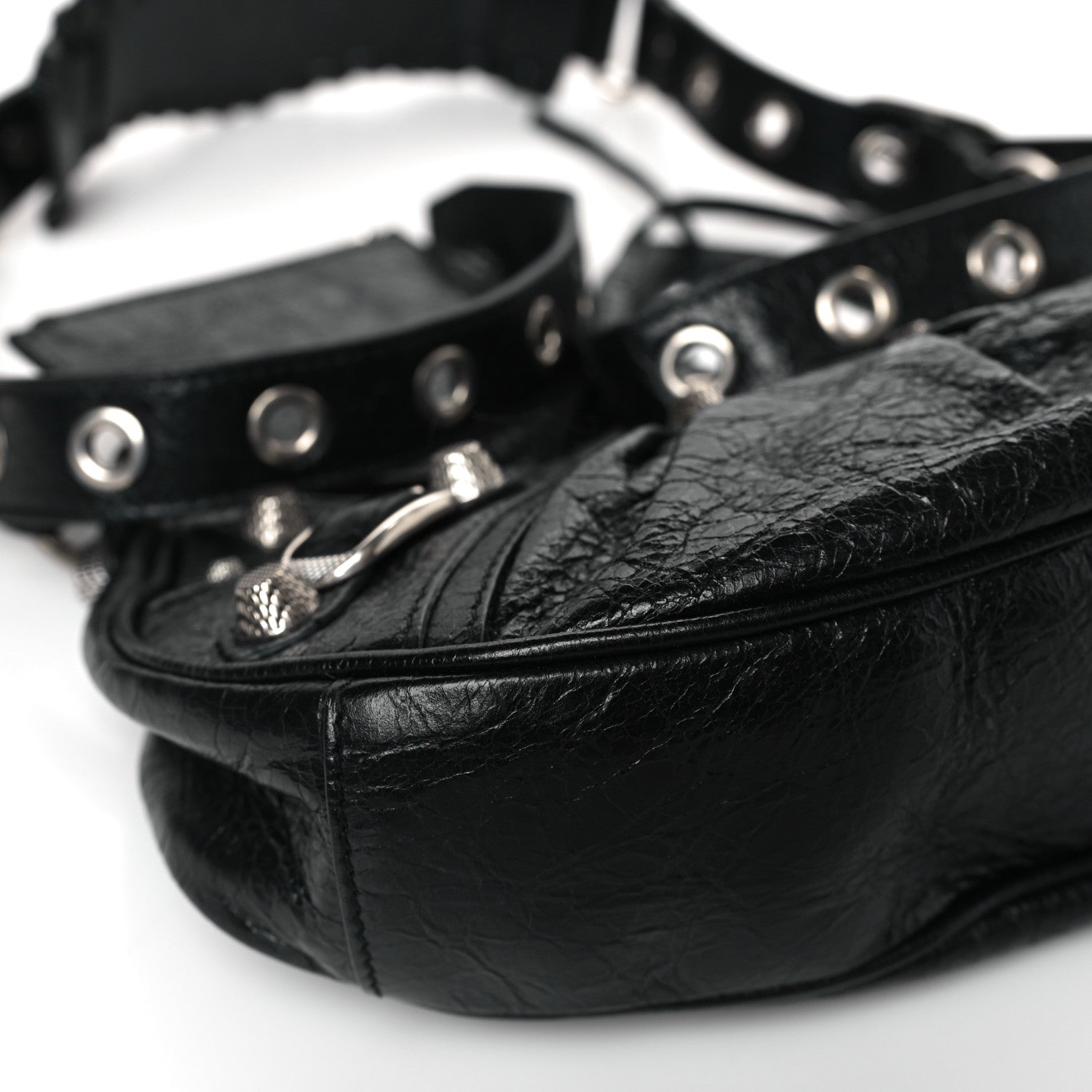 Balenciaga Agneau Arena Le Cagole Shoulder Bag XS Black 8 of 9