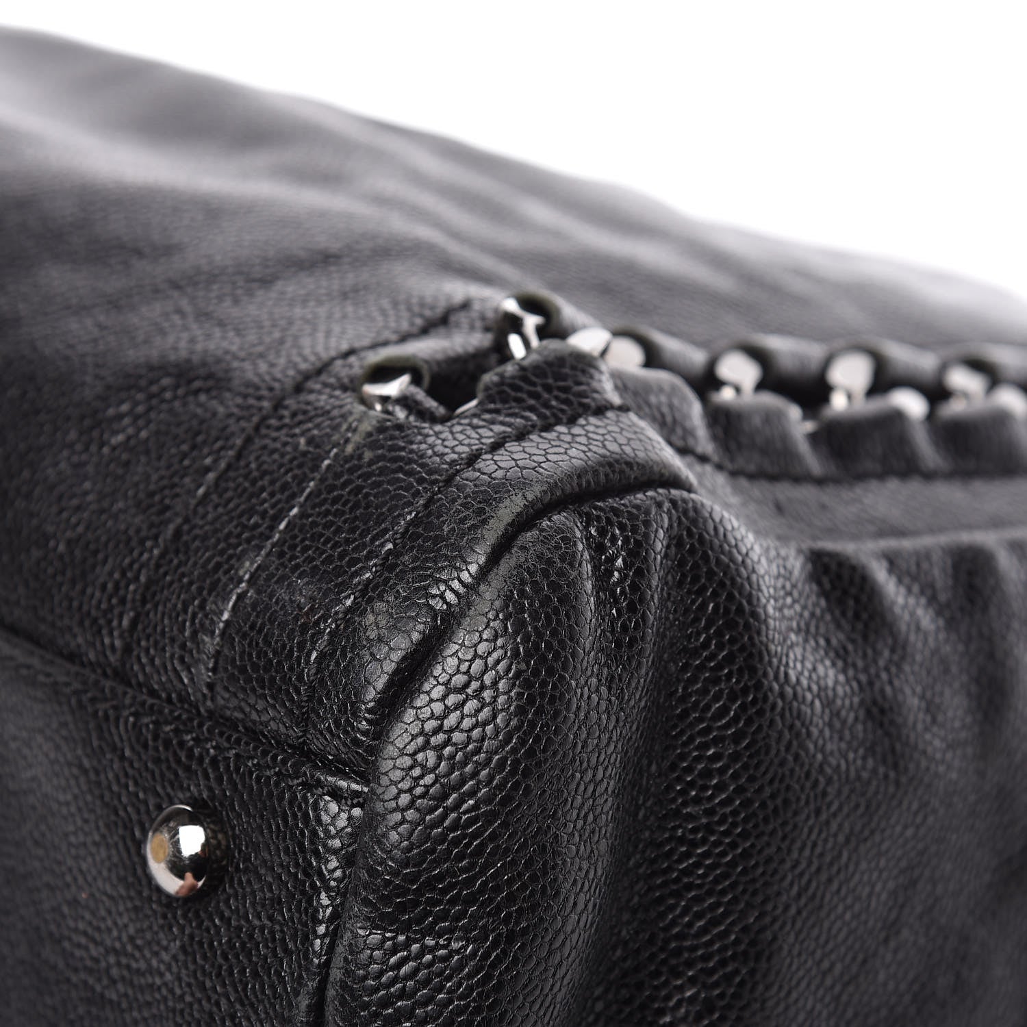 Chanel Glazed Calfskin Large Modern Chain Tote Black 24 of 27