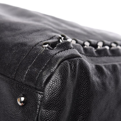 Chanel Glazed Calfskin Large Modern Chain Tote Black 24 of 27