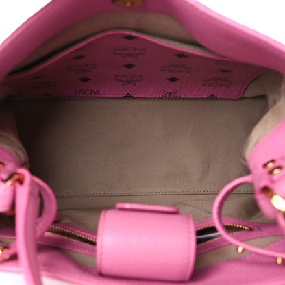 MCM Visetos Small Corina Shoulder Bag Pink 5 of 9