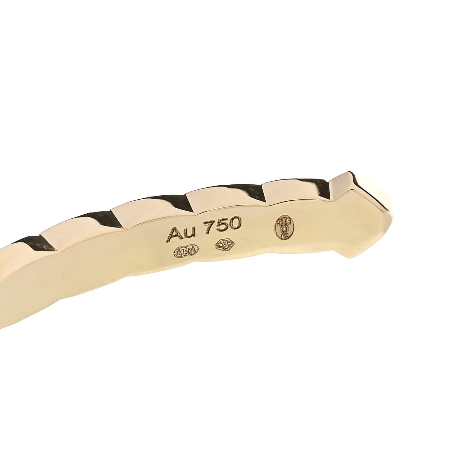 Chanel 18K Yellow Gold Coco Crush Cuff Bracelet L 5 of 5