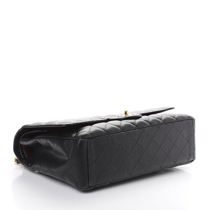 Chanel Caviar Quilted Maxi Double Flap Black 3 of 8