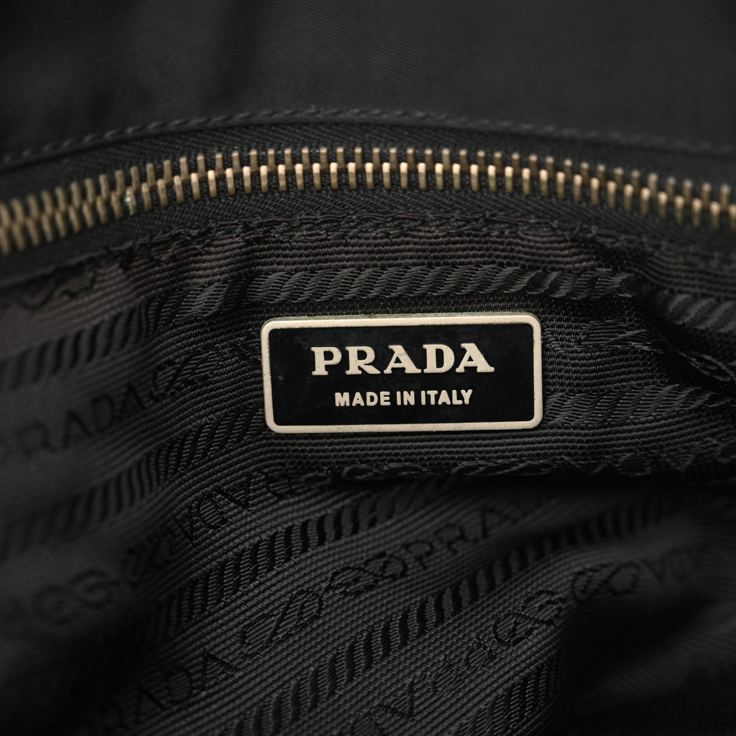 Prada Tessuto Nylon Saffiano Tote Black 6 of 10