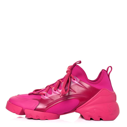 Christian Dior Neoprene Rubber Womens D-Connect Sneakers 39.5 Fuchsia 1 of 9